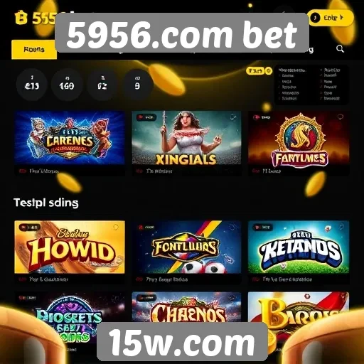 Múltiplas opções de jogos disponíveis em 5956.com bet