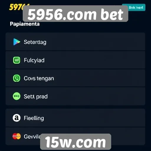 Métodos de pagamento disponíveis no 5956.com bet